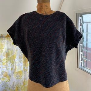 Vintage 80s woven top! Medium